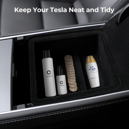 Foxpark Tesla Center Console Organizer Tray for Tesla Model Y, Accessories for Tesla (Rear Armrest Organizer)