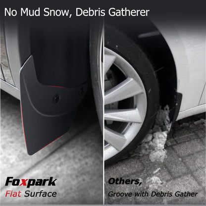 Foxpark Tesla Model Y Mud Flaps Custom Fit, Splash Guards All Weather Winter Durable Protection, No Need to Drill, Model Y Accessories 2023